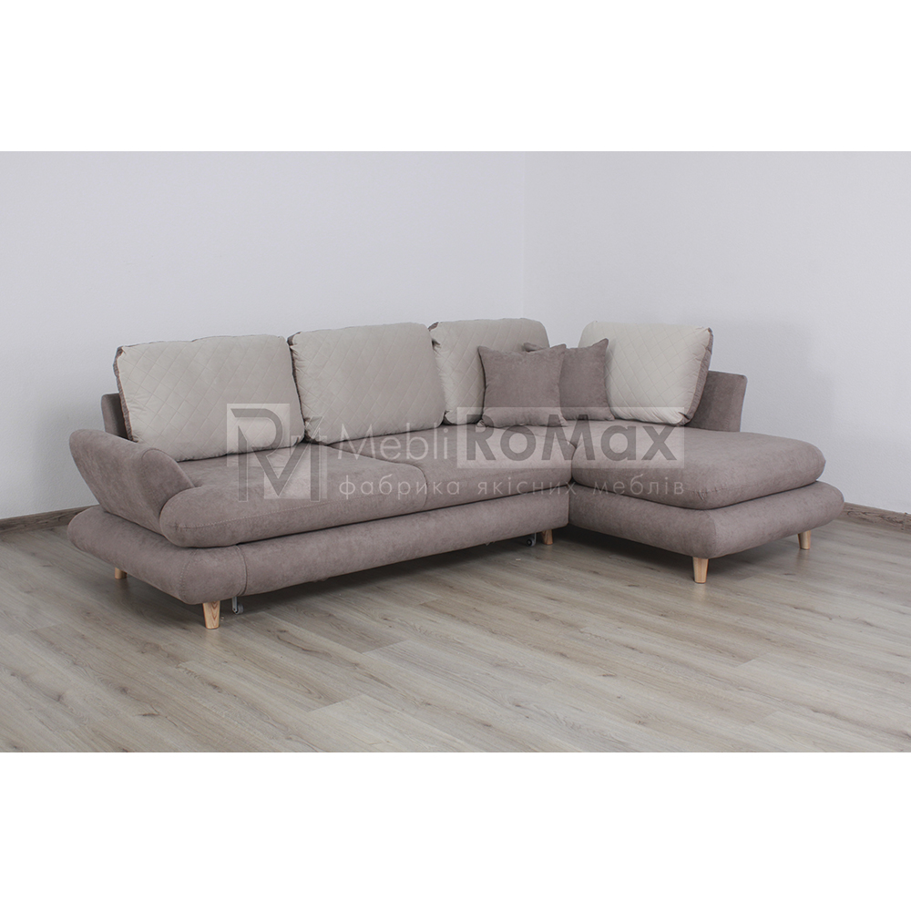 Розкладний диван кутовий «дельфін» Benefit 04 (224х140)