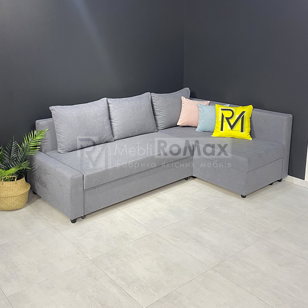 Розкладний диван кутовий "дельфін" з нішами для білизни Benefit 54 (144х200) - Зображення 3