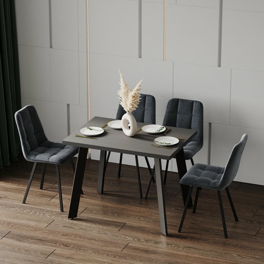 Стіл на кухню в Loft стилі "ORIGINAL" 100х75х70 з ДСП, металевий стильний обідній стіл лофт - Зображення 4