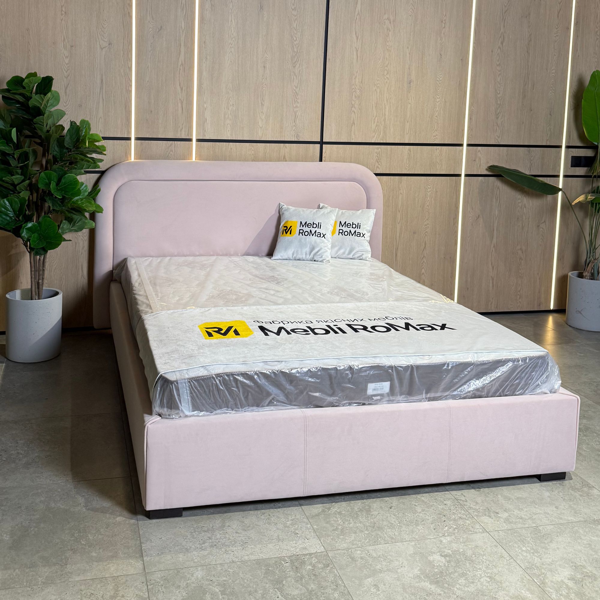 Ліжко Емма 160х200 (Eco Lounge light Pink)