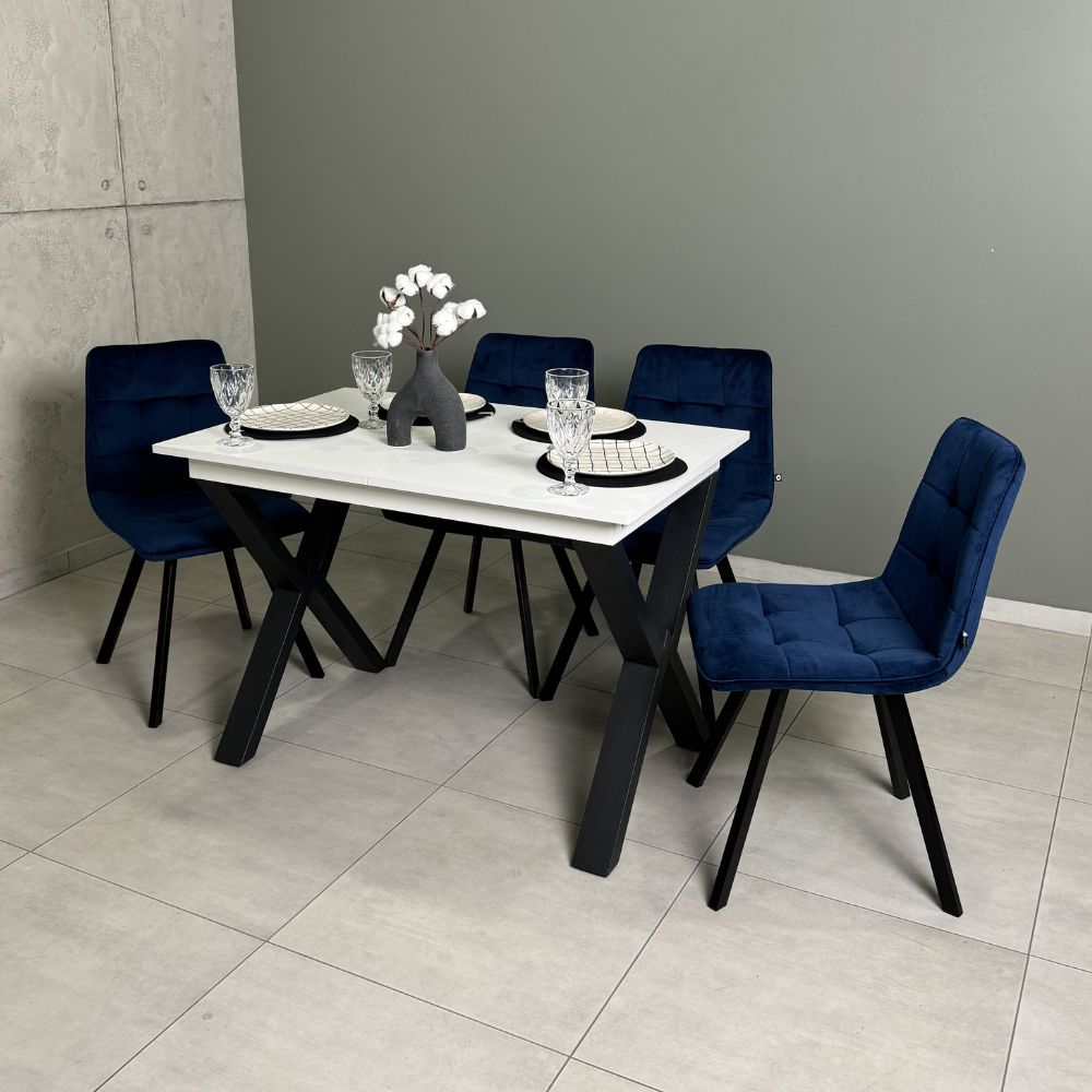 Квадратный раздвижной стол Next slide 900(1300)х750х650