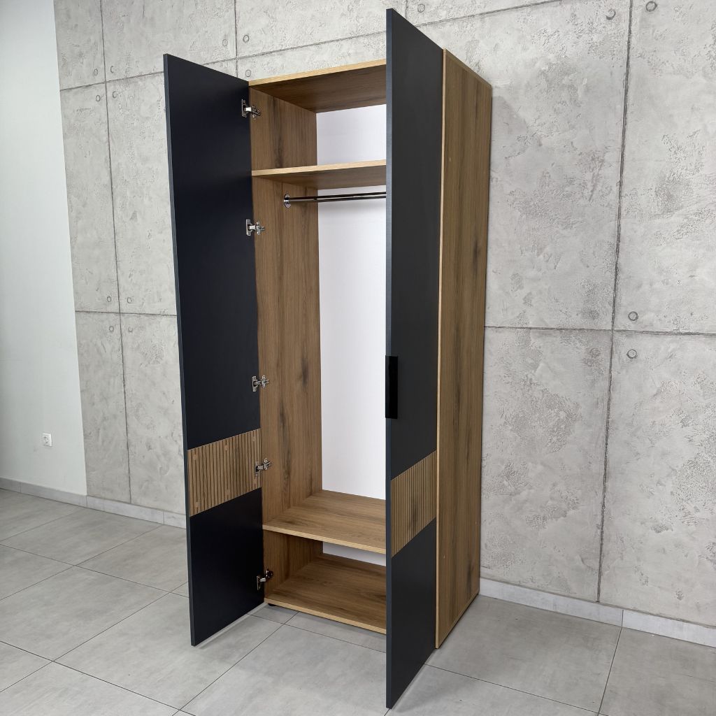 Шкаф 2Д StoneWood 800х2100х500 — изображение 2