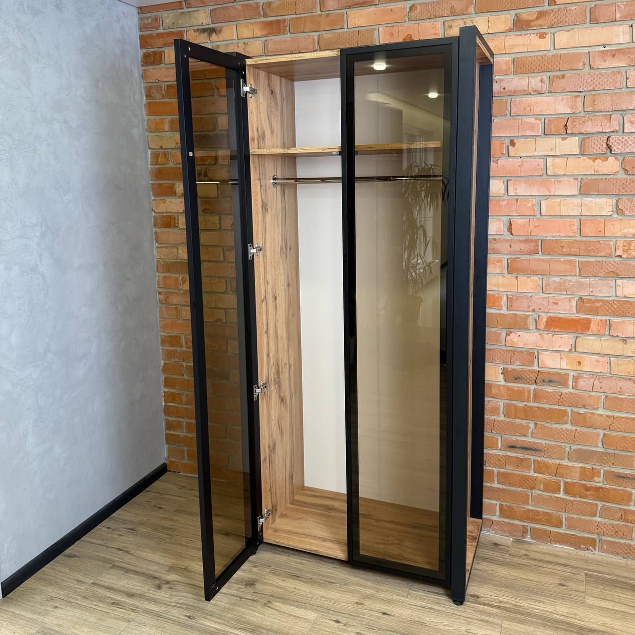 Шафа 2Д LOFT Скло - Зображення 2