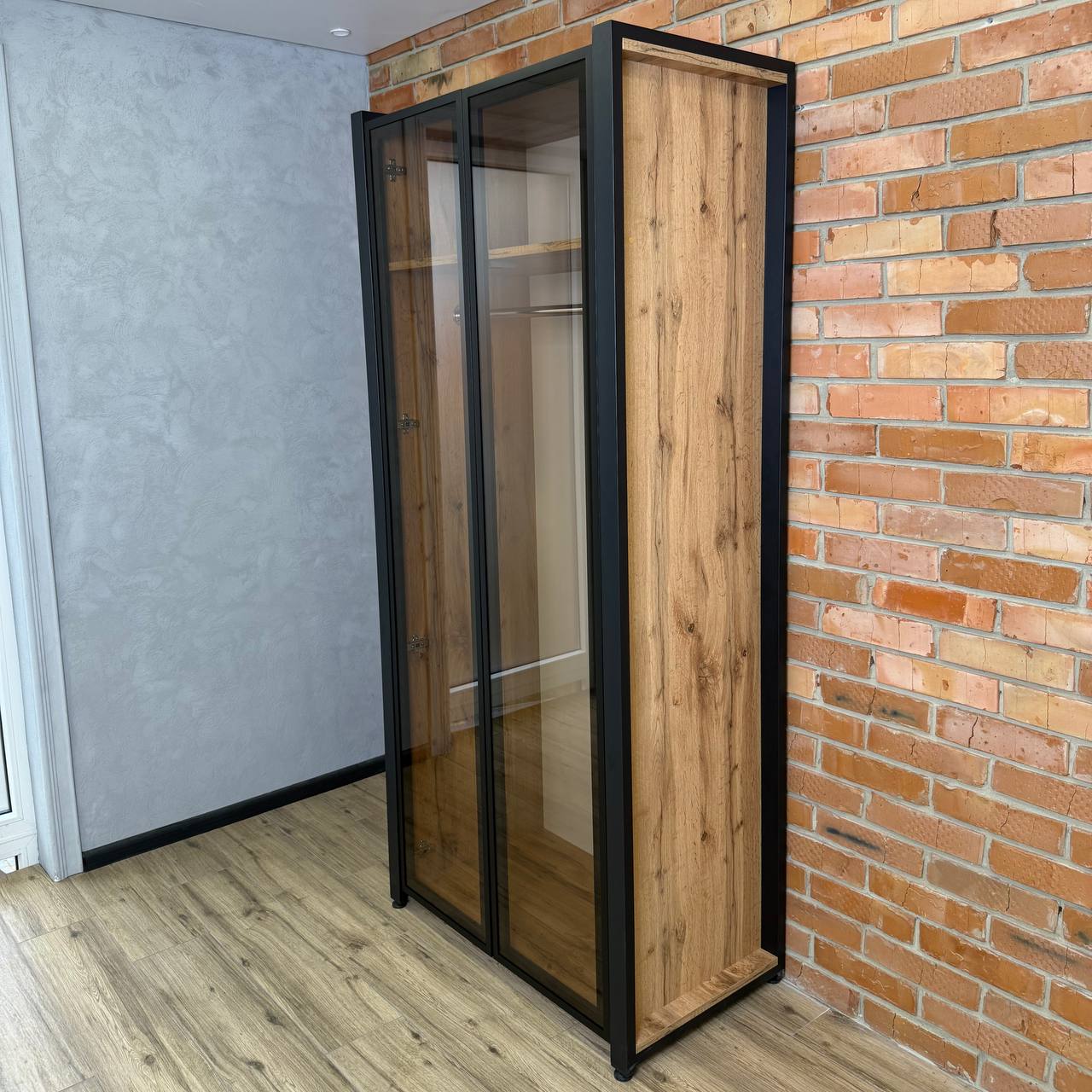 Шафа 2Д LOFT Скло - Зображення 5