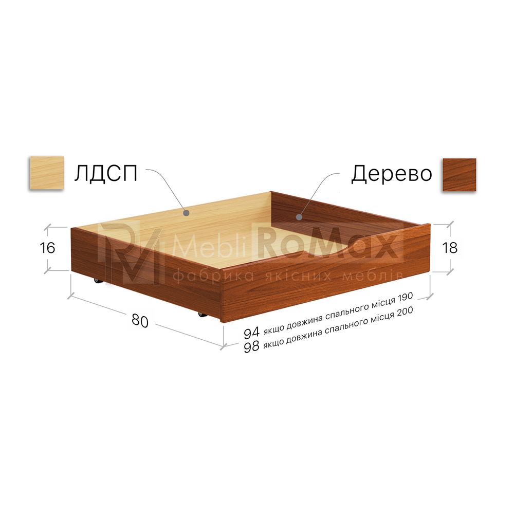 Ящик для Дует/Нота 2,0 с дерев. боковинами комфорт — изображение 3